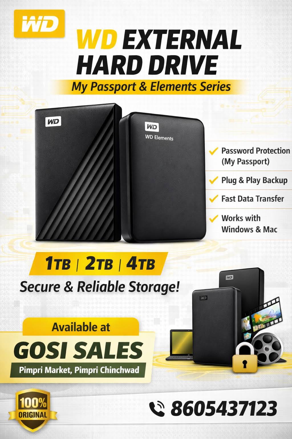 WD External Hard Disk – My Passport & Elements Series product image