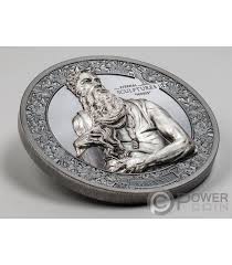 MOSES Eternal Sculptures II 3 Oz Silver Coin 20$ Palau 2022
