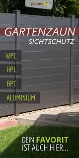 Gartenzaun Sichtschutzzaun Und Zaunelemente Aus Metall Wpc Hpl Bpc In Anthrazit U V M Sichtschutz Garten Zaun Sichtschutzzaun Sichtschutzzaun Garten