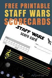 Staff Wars Game Free Printable Score Cards Music Education Lessons Middle School Music Elementary Music Education
