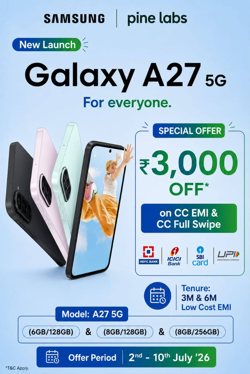 Samsung A27 mobile product image