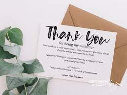 They are designed to engage your customers after the sale. Instant Business Thank You Cards Editable Pdf Purchase Thank Etsy