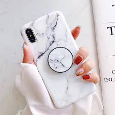 Marble + PopSocket iPhone Case – Mermaid Case