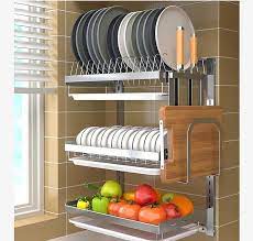 Wall Mounted Stainless Steel Kitchen Dish Drying Rack Home Appliances Kitchenware On Carousell If you're still in two minds about dish rack wall mount and are thinking about choosing a similar product, aliexpress is a great place to compare prices and sellers. wall mounted stainless steel kitchen dish drying rack