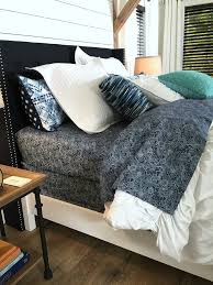 Discover the ultimate in master bedrooms with the top 50 best navy bedroom design ideas. Farmhouse Bedroom Navy White Refresh Restyle