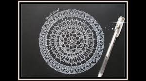 Image result for black and white borders for a4 size paper borders. Easy Mandala Design On Black Paper Youtube