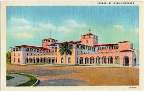 Vintage Hawaii Postcard The Old Federal Building In Honolulu The Vintageplum Shop On Etsy Vintage Hawaii Vintage Hawaii Public Architecture Hawaii