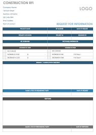 Free Request For Information Templates Smartsheet