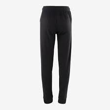 Pantalon coupe droite, sans élastique en bas. Pantalon Chaud Synthetique Respirant S500 Garcon Gym Enfant Noir Uni Decathlon
