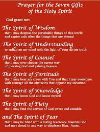 They make the faithful docile in readily obeying divine inspirations. Prayer For The Seven Gifts Of The Holy Spirit Steemit