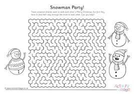 Coloring page outline of cartoon boy making snowman with dog. Snowman Dot To Dot 2
