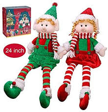 Amazon Com Yecence Christmas Elves Decorations Dolls Big Plush Figurines Packed In Color In 2020 Cute Christmas Decorations Elf Christmas Decorations Elf Decorations