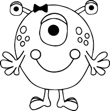 Alien Time Coloring Page Monster Coloring Pages Monster Quilt Coloring Pages