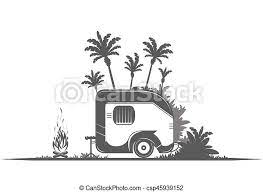 Download travel trailer images and photos. Vintage Camping Trailer Vintage Travel Trailer On The White Background Canstock