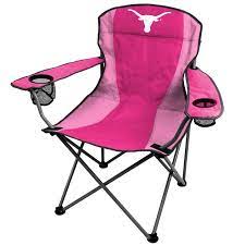 University Of Texas Longhorns Pink Chair Big Boy Folding Tailgate Camping Pink Chair Folding Chair Nfl Chicago Bears