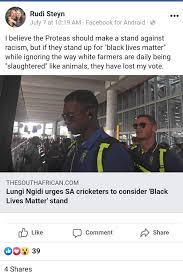 Ramaphosa and the future of south. Blacklivesmatter South African Cricketer Lungi Ngidi Attacked Online By Critics For Supporting Blm Latest News In South Africa Today