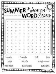100 summer vacation words answer key pdf. Summer Vacation Mini Pack By Love To Learn And Teach Teachers Pay Teachers Summer Words Summer Vacation Activities Summer Vacation