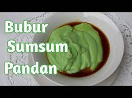 Disajikan bersama kuah santan, kuah gula merah, dan es batu. Cara Membuat Bubur Sumsum Pandan Hijau Youtube