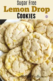 These sugar free oatmeal cookies are another simple recipe to make, and they taste simply amazing. Sugar Free Lemon Drop Cookies Cookie Recipe Sugarfree Thesugarfreediva Yumm Dessert Sugar Free Cookie Recipes Lemon Drop Cookies Sugar Free Lemon Drops