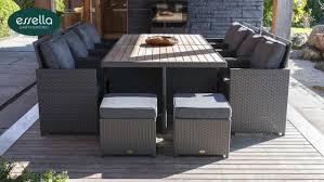 Design Sitzgruppe Dining Lounge Kingston Fur 6 Personen In Den Farben Grau Meliert Vintage Weiss Hellbr In 2020 Polyrattan Sitzgruppe Polyrattan Lounges Sitzgruppe