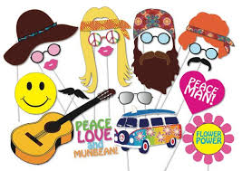 40th Birthday Photo Booth Props Free Printable Hippie 60 S 70 S Party Photo Booth Props Set 20 Piece Printable Groovy Peace Photo Booth Props Hippie Party Party Photo Booth Hippie Birthday Party