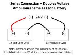 To hook up to 24 volts you need to join a positive cable from one battery to the sourcemotor or controller and the the negative cable goes to the positive of the next of the next. Wiring Diagram For 24 Volt Trolling Motor