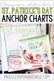 St Patrick S Day Anchor Chart St Patrick Day Activities Anchor Charts Transition Words