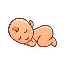 Leuke Slapende Baby Tekening Eenvoudige Cartoon Vectorillustratie Baby Tekening Cartoon Tekeningen Baby Cartoon