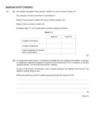 Terms in this set (43). Atomic Structure And Radioactivity Theory Igcse 0625 Classified Worksheet With Answers Teaching Resources