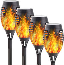 Maybe you would like to learn more about one of these? Buy Kaq 4pk 20in Solar Lights Outdoor Decorative Upgraded Solar Torch Light With Flickering Flame Waterproof Landscape Lighting For Patio Pathway Garden Dusk To Dawn Auto On Off Halloween Decorations Online In Indonesia B0893tg582