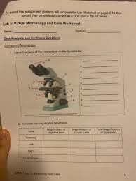 The science of observing objects with a microscope is known as microscopy. Solved To Submit This Assignment Students Will Complete Chegg Com