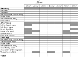 Sample Chore Chart Chore Chart Template Printable Chore