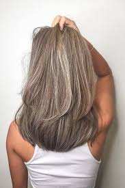 2018 Ash Brown Blonde Straight Hair For When My Hair Starts Turning Gray Ash Blonde Hair Colour Hair Highlights Hair Styles