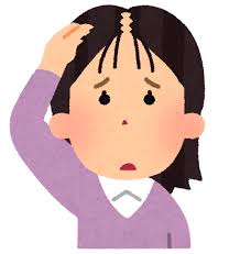 薄毛の女性のイラスト | かわいいフリー素材集 いらすとや