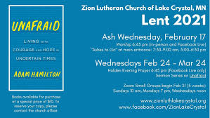 It's part of who we are and how we are wired. Lent 2021 Opportunities At Zion
