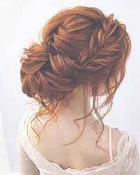Vorne Geflochten Chaotisch Hochsteckfrisur Ideen Hochzeitsfrisur Brautfrisur Brautfrisur Hochsteckfrisur Hochsteckfrisuren Lange Haare Frisur Hochgesteckt