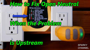 Follow your own area wiring color codes according to nec, iec etc. How To Fix An Open Neutral Receptacle When The Problem Is Upstream In The Circuit Youtube
