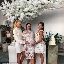 Baby shower ideas for boys. Tammy Hembrow S Model Sister Emilee Reveals Her Glamorous Baby Shower Daily Mail Online