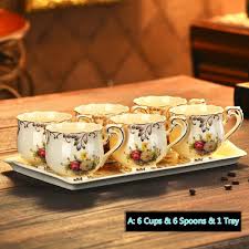 English Afternoon Tea Cup Set 6 Cups 6 Spoons 1 Tea Tray Modern Tea Sets For Adults Wish Find the best tea sets from around the world at affordable prices from english tea store. english afternoon tea cup set 6 cups 6 spoons 1 tea tray modern tea sets for adults wish