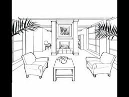 Once the side of the tv nearest the viewer is drawn orthogonals from the side to the vanishing point are drawn. 13 One Point Perspective Youtube