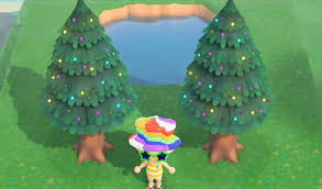 @acnh.paths posted on their instagram profile: As A Long Time Southern Hemisphere Animal Crossing Fan Being Able To Have Christmas Trees In Summer Means More To Me Than I Thought It Would Animalcrossing