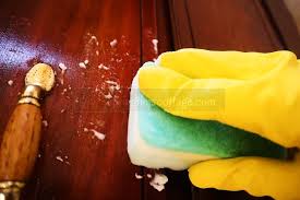 You can also let the detergent take effect for a while and run the sponge over the grease surface again. How To Remove Grease From Wood Cabinets Without Damage Springtime Cottage