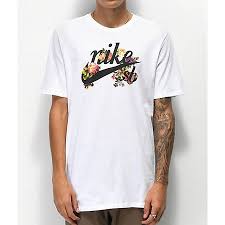 Black And White Nike T Shirt Nike Sb Floral Old School Logo Black T Shirt Zumiez Shirts Nike Sb Black Tee Shirts