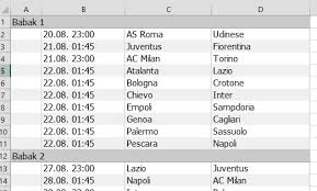 Juventus, manchester united, liverpool, bayern munchen, barcelona dan klub . Jadwal Liga Italia Serie A 2016 2017 38 Pekan Format Excel Xlsx