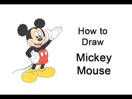 How To Draw Mickey Mouse Full Body Youtube