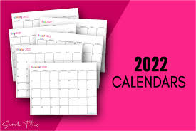 Blank printable calendar 2022 or other years. Custom Editable 2022 Free Printable Calendars Sarah Titus From Homeless To 8 Figures