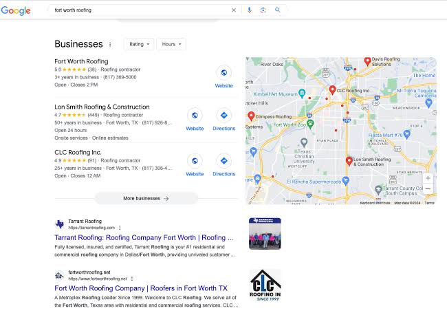 The Google Local Map Pack captures the majority of immediate local service clicks., AI generated