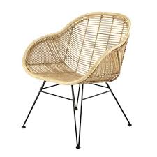 Save wicker armchair to get email alerts and updates on your ebay feed.+ pair of armchairs furniture chairs in wicker antique style for garden living. Rattan Armchair With Black Metal Legs Pitaya Maisons Du Monde
