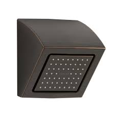 Kohler Watertile Wall Mounted Square 54 Nozzle Shower Head With Soothing Spray Wayfair Shower Heads Adjustable Shower Head Cleaning Shower Head