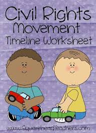 Civil Rights Timeline Worksheet For Kids American History Timeline Black History Month Activities Civil Rights Movement